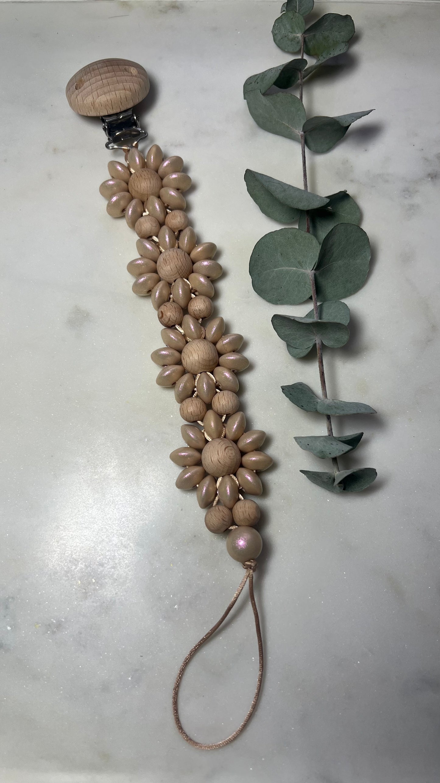 Speenkoord - Blossom Caramel parel